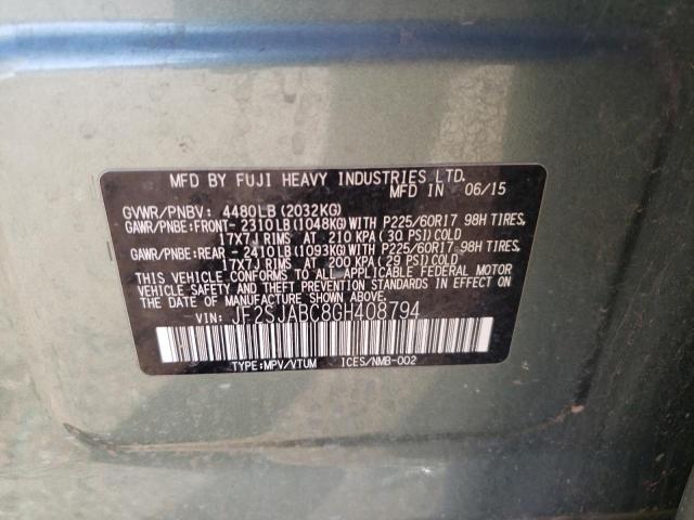 JF2SJABC8GH408794 Subaru Forester 2.5i