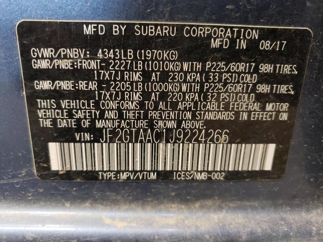 JF2GTAAC1J9224266 Subaru Crosstrek