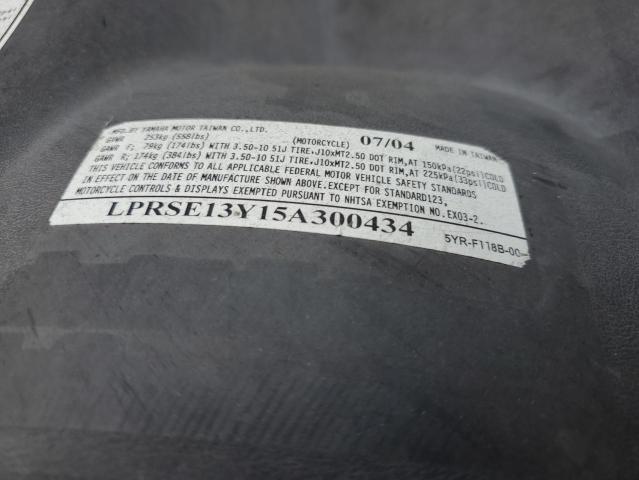 2005 YAMAHA XC125 V LPRSE13Y15A300434