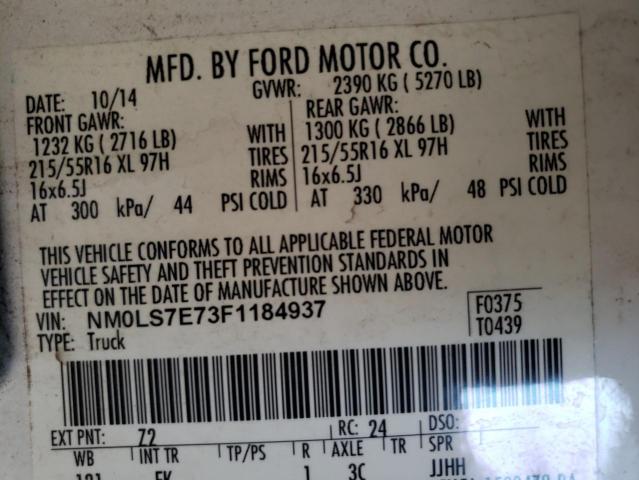 2015 FORD TRANSIT CO - NM0LS7E73F1184937