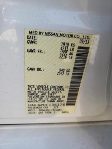 1N4AL3AP4EC136376 Nissan ALTIMA 2.5