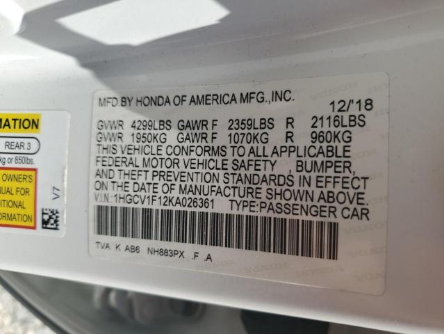 1HGCV1F12KA026361 Honda Accord LX 13