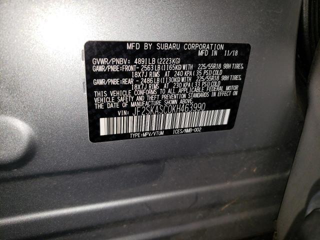 JF2SKASC0KH463990 Subaru Forester Limited