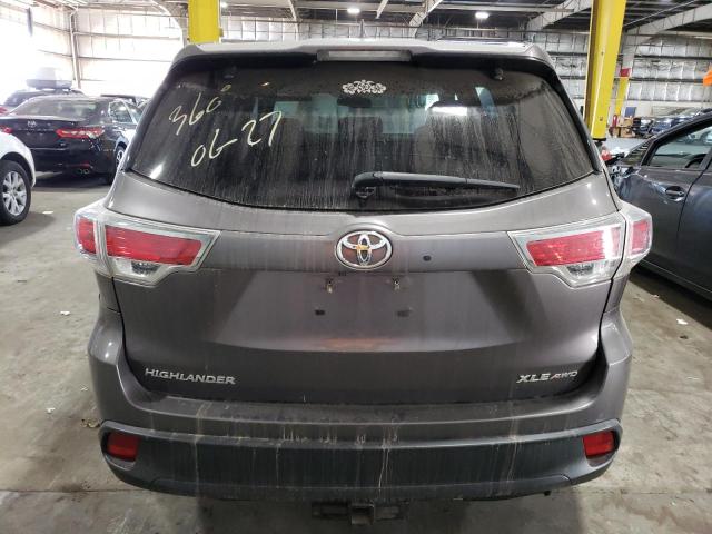 VIN 5TDJKRFHXES054412 2014 Toyota Highlander, Xle no.6