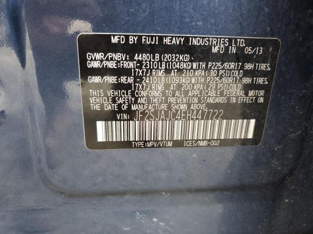 JF2SJAJC4EH447722 Subaru Forester 2.5i Limited
