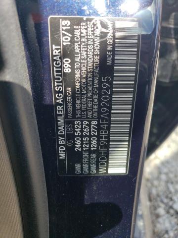 WDDHF9HB4EA920295 Mercedes-Benz E 250 Bluetec