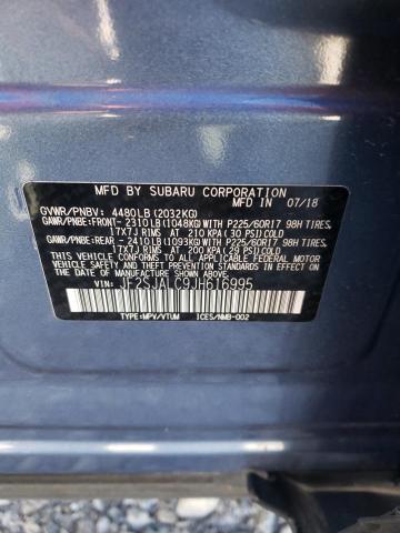 2018 SUBARU FORESTER - JF2SJALC9JH616995