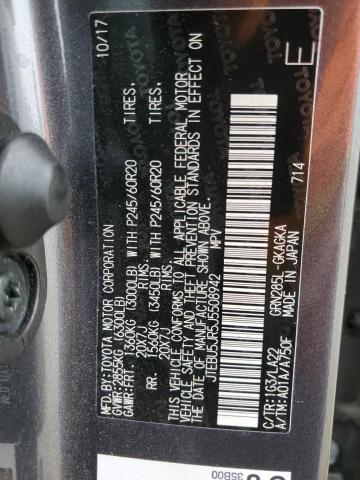 JTEBU5JR5J5508942 Toyota 4runner Sr5/sr5 Premium