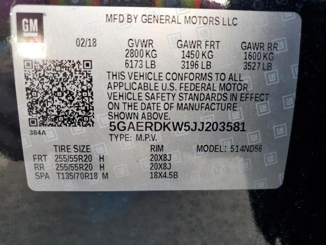 5GAERDKW5JJ203581 Buick Enclave Avenir