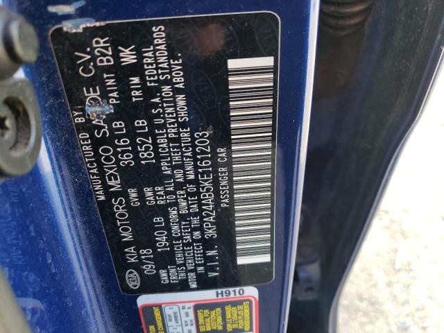 3KPA24AB5KE161203 KIA RIO S