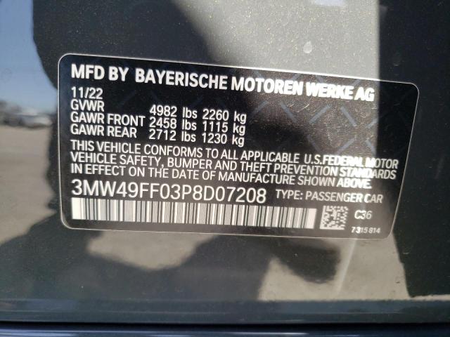 3MW49FF03P8D07208 BMW M3 40XI 12