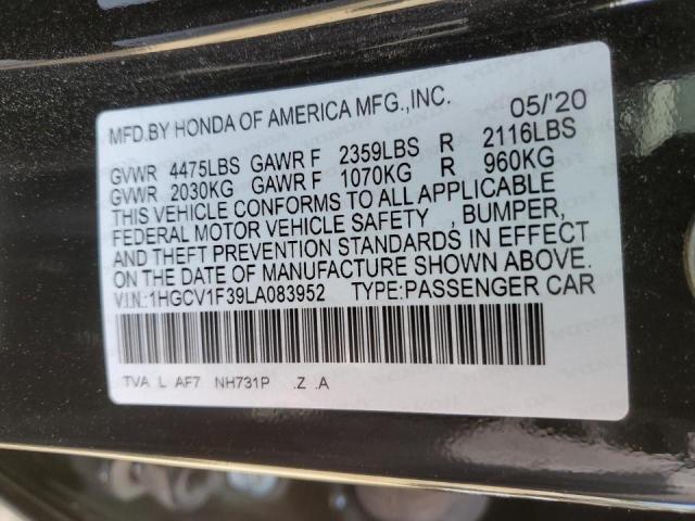 1HGCV1F39LA083952 | 2020 HONDA ACCORD SPO