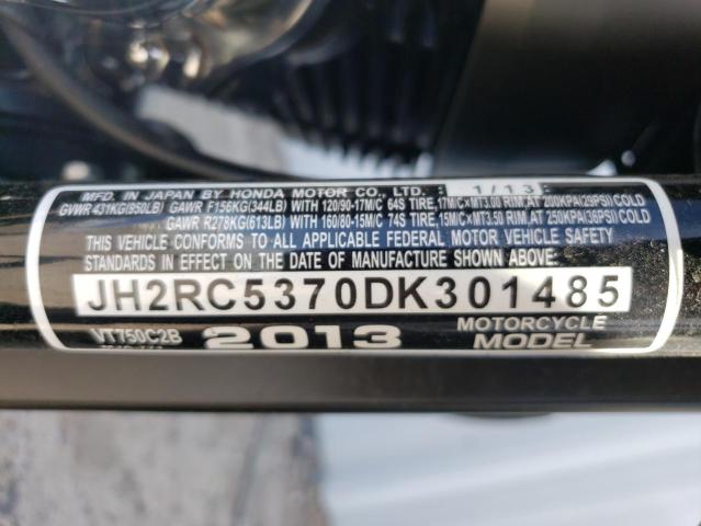 2013 HONDA VT750 C2B JH2RC5370DK301485