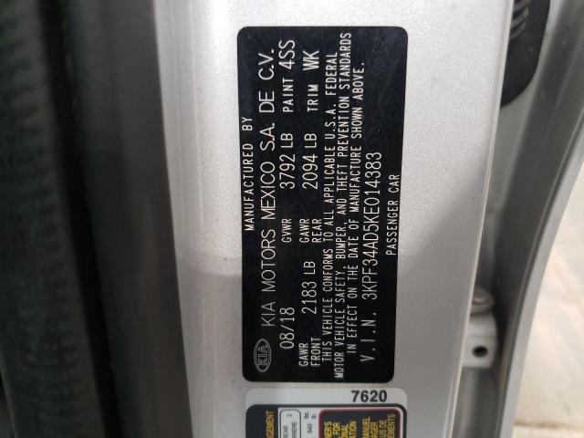 3KPF34AD5KE014383 KIA Forte Gt Line