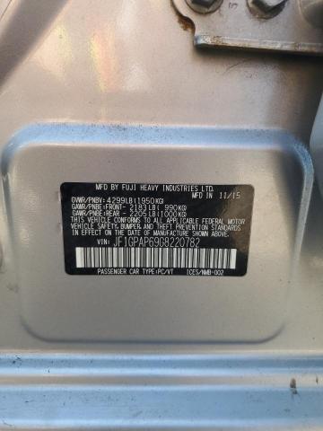 JF1GPAP69G8220782 Subaru Impreza Sport Premium