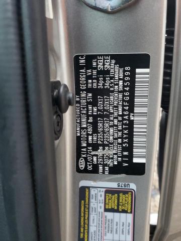 5XYKT3A64FG645998 KIA SORENTO LX
