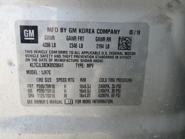 2019 CHEVROLET TRAX 1LT - KL7CJLSB3KB920641