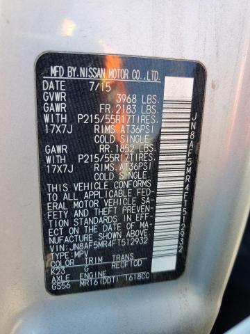 JN8AF5MR4FT512932 Nissan JUKE S