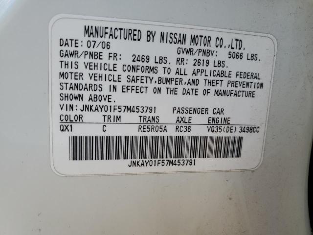 JNKAY01F57M453791 2007 Infiniti M35 Base