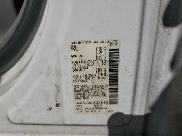 2021 NISSAN NV 2500 SV - 1N6AF0LY6MN802689