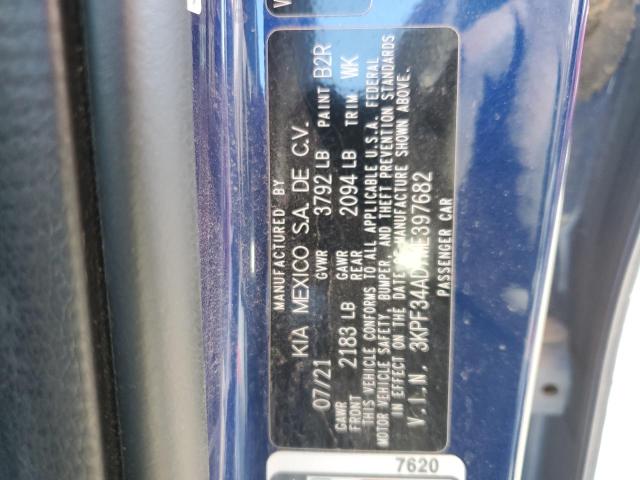 3KPF34AD7ME397682 KIA Forte Gt Line