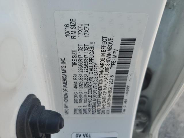 5J6RM4H58GL128315 Honda CR-V EX