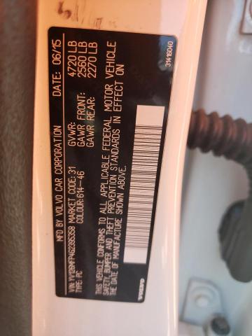 2016 VOLVO S60 R DESI YV126MFP4G2395358