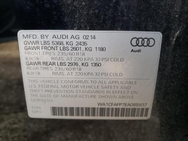 VIN WA1CFAFP7EA085937 2014 Audi Q5, Premium no.12