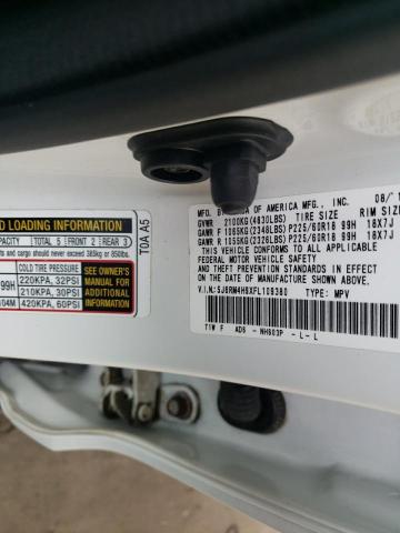5J6RM4H9XFL109380 Honda Cr-v Touring