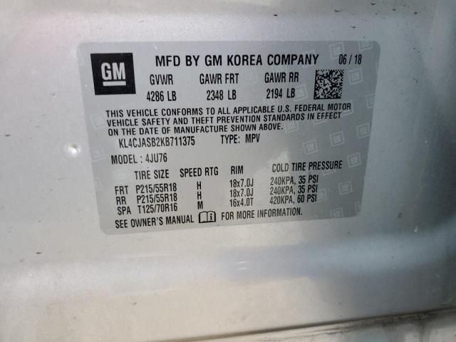 KL4CJASB2KB711375 Buick Encore Preferred
