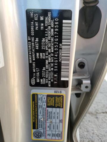 5XXGT4L35JG179560 KIA Optima Lx