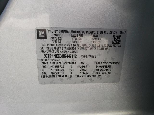 3GTP1NEC3HG449112 GMC Sierra C1500 Slt