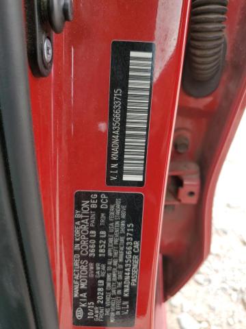 KNADN4A35G6633715 KIA RIO EX