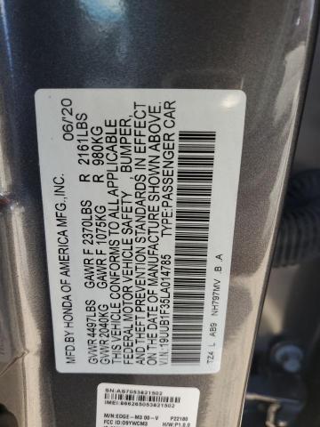 2020 ACURA TLX 19UUB1F35LA014785