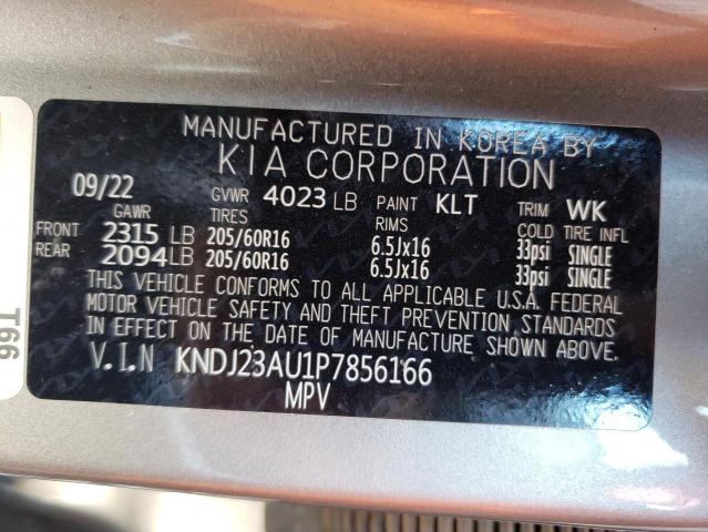 KNDJ23AU1P7856166 KIA SOUL LX