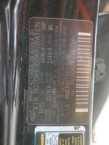 2016 KIA CADENZA LU - KNALN4D73G5216206