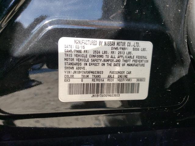 JN1BV7ARXFM403603 Infiniti Q50 BASE