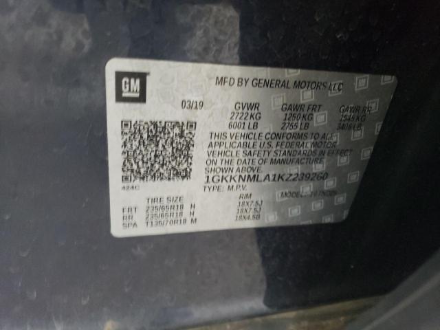 1GKKNMLA1KZ239260 GMC Acadia SLT 13