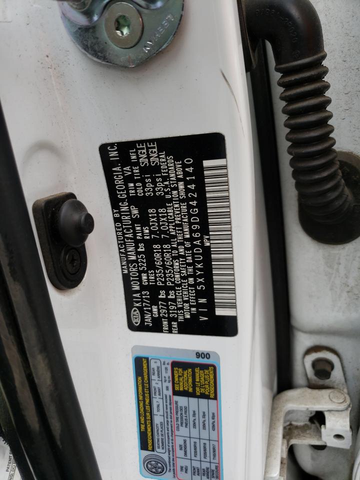 5XYKUDA69DG424140 2013 Kia Sorento Ex