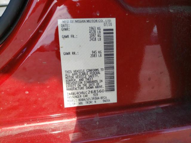 1N4BL4CV6LC268560 Nissan ALTIMA SR