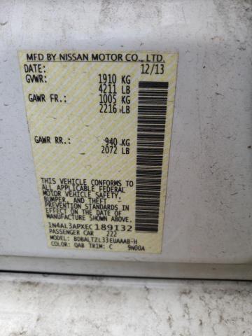 1N4AL3APXEC189132 Nissan ALTIMA 2.5