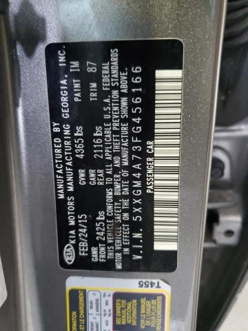 5XXGM4A73FG456166 KIA Optima Lx