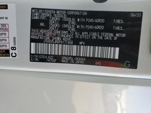 2023 TOYOTA 4RUNNER LI JTEKU5JR0P6171468