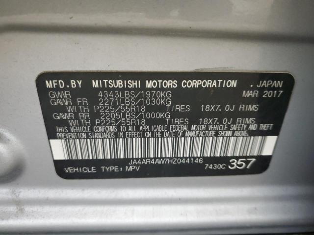 JA4AR4AW7HZ044146 Mitsubishi Outlander Sport Sel