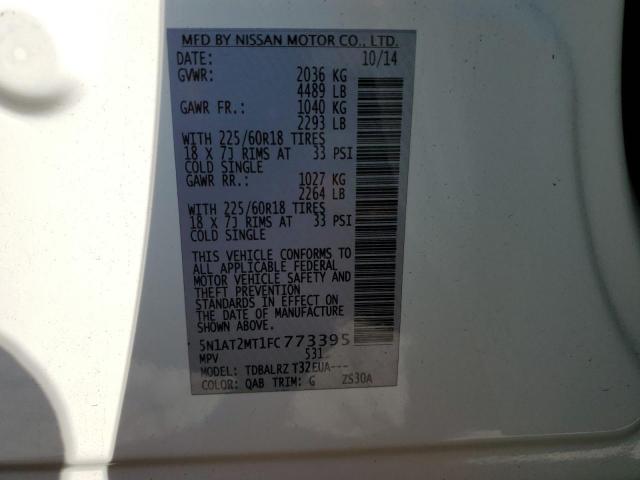 2015 NISSAN ROGUE S - 5N1AT2MT1FC773395