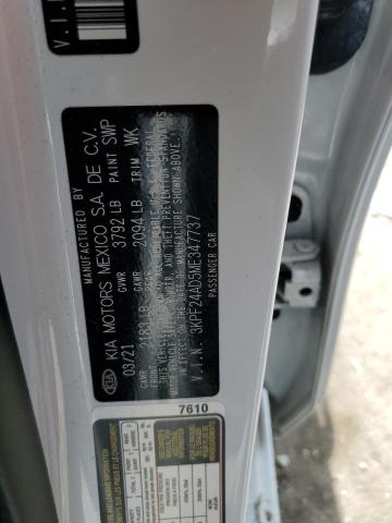 3KPF24AD5ME347737 KIA FORTE FE