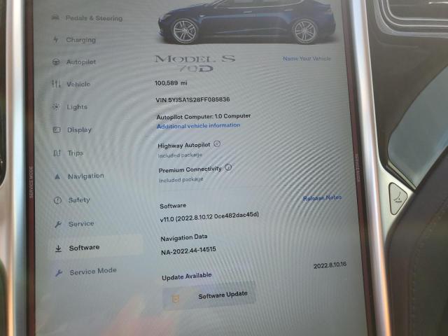 2015 TESLA MODEL S 70 - 5YJSA1S28FF085836