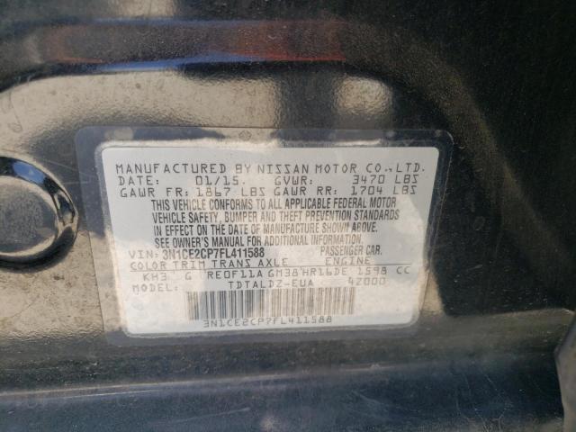 3N1CE2CP7FL411588 Nissan Versa Note S
