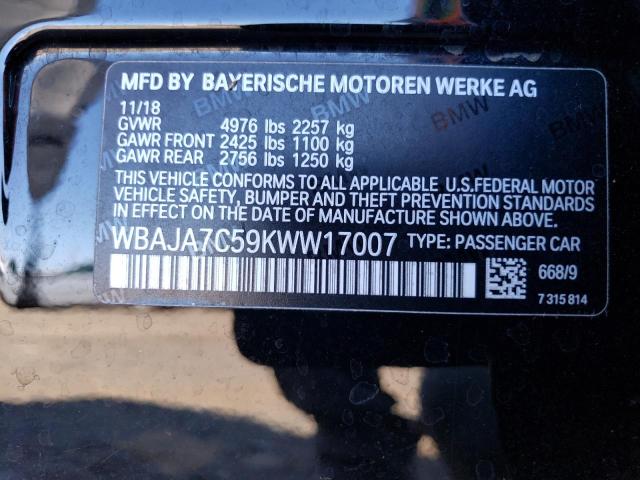 2019 BMW 530 XI - WBAJA7C59KWW17007