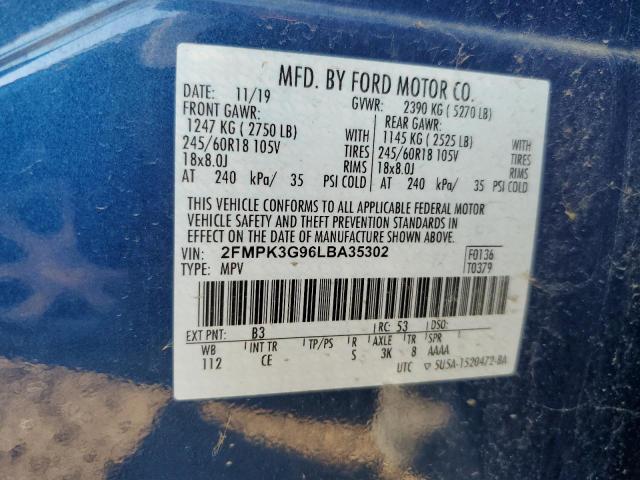 2FMPK3G96LBA35302 Ford EDGE SE